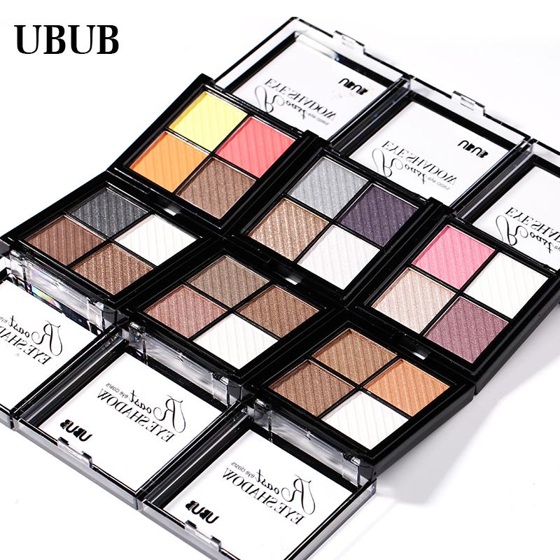 UBUB 4 Colors Eyeshadow Shimmer Natural Eyeshadow  Matte Nude Metallic Earth Color Eye Shadow Beauty Makeup Palette - V.I.P Digital Presence