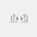 Moissanite 925 Sterling Silver Earrings - V.I.P Digital Presence