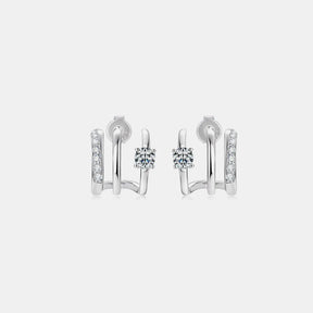 Moissanite 925 Sterling Silver Earrings - V.I.P Digital Presence