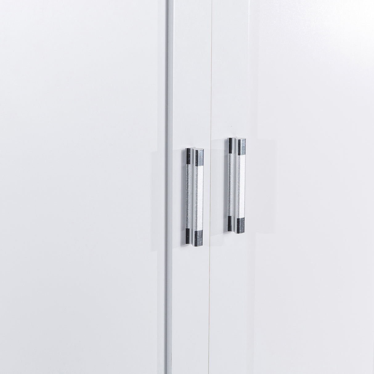 Tall Bathroom Storage Cabinet, Cabinet with Two Doors and Drawers, Adjustable Shelf, MDF Board, White - V.I.P Digital Presence