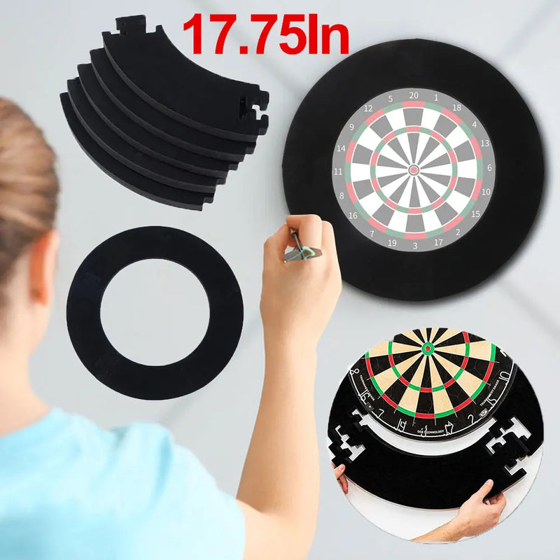 Black Dartboard Surround For Dartboard Universal Wall Protection Splicing Dartboard Surround Ring Dart Accessories - V.I.P Digital Presence