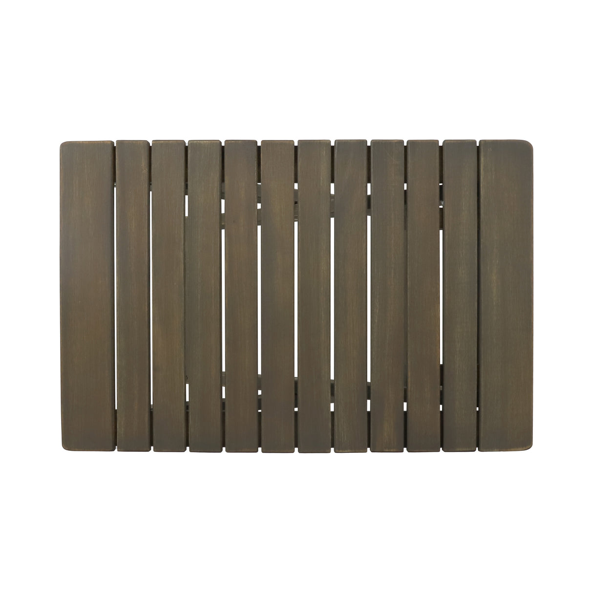 Outdoor Folding Wooden Side Table, Gray, 15"D x 22.75"W x 18.25"H - V.I.P Digital Presence