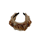 Fabric Flower Heavy Industry Wide Edge Crystal Super Immortal Women's Headband Headwear - V.I.P Digital Presence