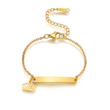 Stainless steel personalized engraved three color curved bracelet simple and personalized women's bracelet - V.I.P Digital Presence