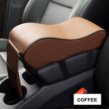 Leather Car Central Armrest Pad Black Auto Center Console Arm Rest Seat Box Mat Cushion Pillow Cover Vehicle Protective Styling - V.I.P Digital Presence