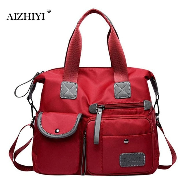 Multiuse Women Waterproof Handbag Nylon Tote Fashion Messenger Crossbody Bags for Women Top-Handle Shoulder Purse Travel Bag - V.I.P Digital Presence