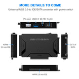 USB Easy Drive Cable SATA Easy Drive Cable USB 3.0 One to Three USB 3.0 to SATA/ide - V.I.P Digital Presence