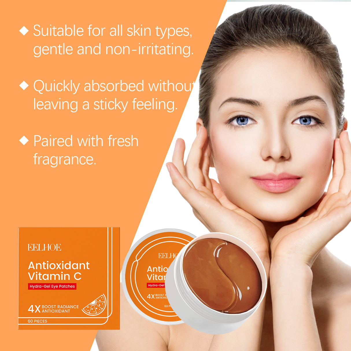 Vitamin C Under Eye Patch Bag Care Cool And Moisturize The Skin Around The Eyes Eye Mask Patch