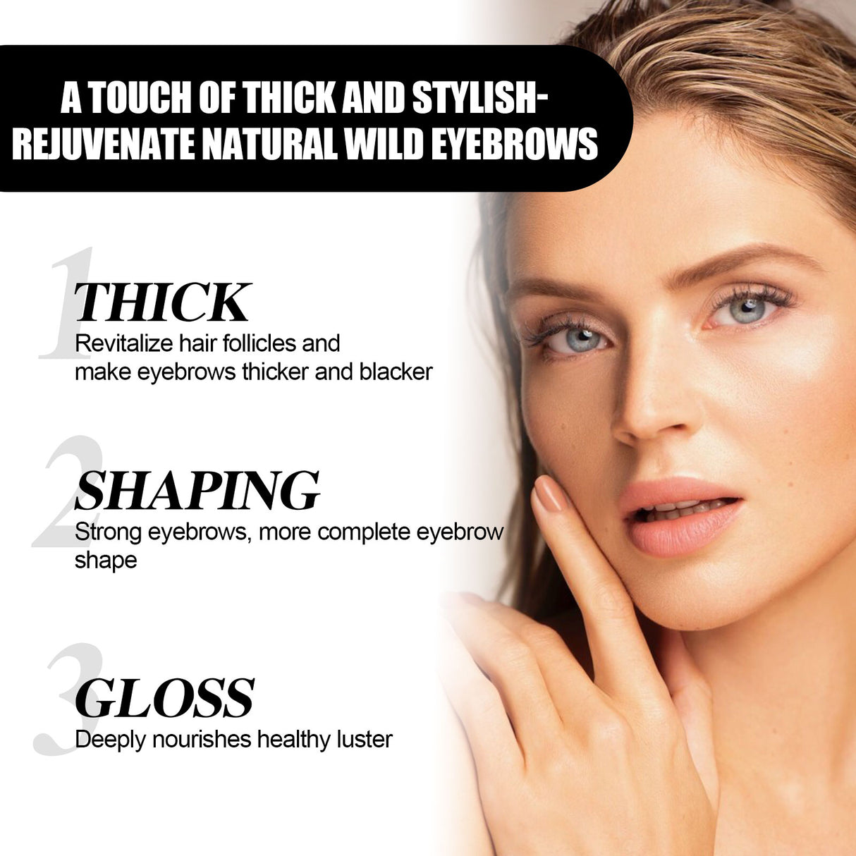 Eyebrow Liquid Dark Thick Natural Oil Eyebrow Repair Mild Moisturizing Treatment - V.I.P Digital Presence