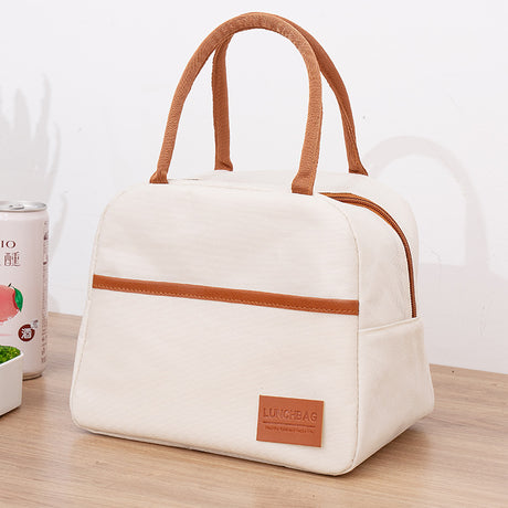 Simple style trendy thick waterproof lunch bag insulation fresh portable Oxford cloth lunch bag storage picnic bag - V.I.P Digital Presence