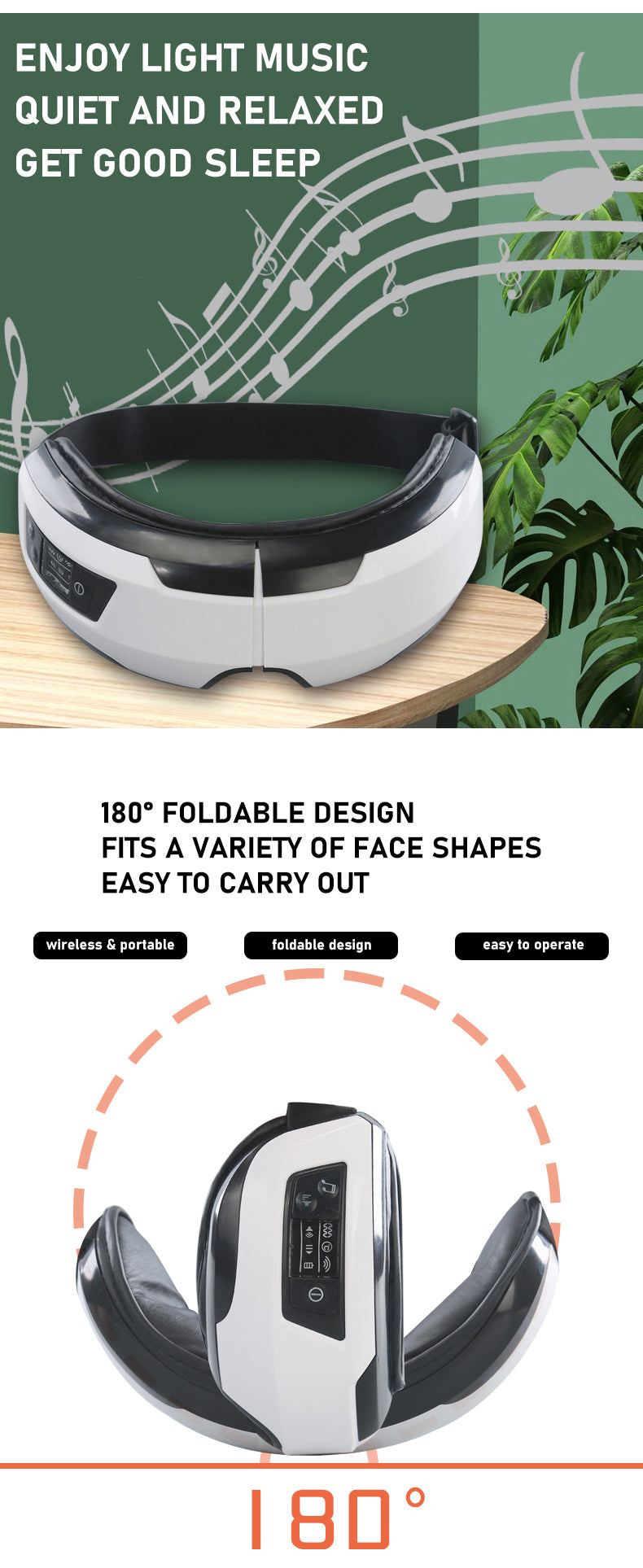 Eye Massager Vibration Therapy Air Pressure Heating Massage Relax Health Care Fatigue Stress Bluetooth Music Improve Vision - V.I.P Digital Presence