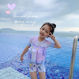 Baby swimsuit, cute cartoon girl buoyancy swimsuit, floating vest for children, baby survival swimsuit - V.I.P Digital Presence