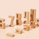 Children's Montessori early education teaching aids, large particle beech wood digital building blocks, kindergarten enlightenment assembly, stacking and height toys - V.I.P Digital Presence