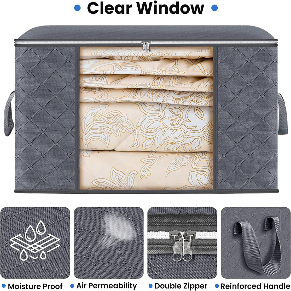 Storage Box Transparent Window Clothes Sorting Bag - V.I.P Digital Presence