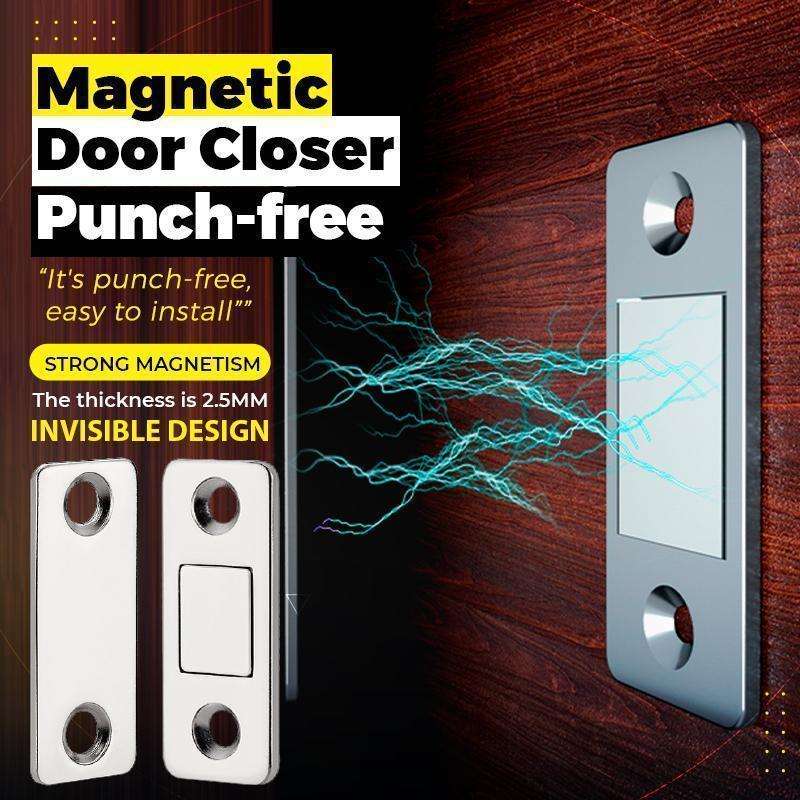 Punch Free Ultra-Thin Invisible Door Suction Sliding Door Wardrobe Door Magnetic Double Magnet Sliding Door Cabinet Strong Magnetic Absorption - V.I.P Digital Presence