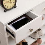 Storage Rack Storage Organiser in the Entryway Economical Home Shoe Rack Multi-Layer Shoe Cabinet (White) - V.I.P Digital Presence