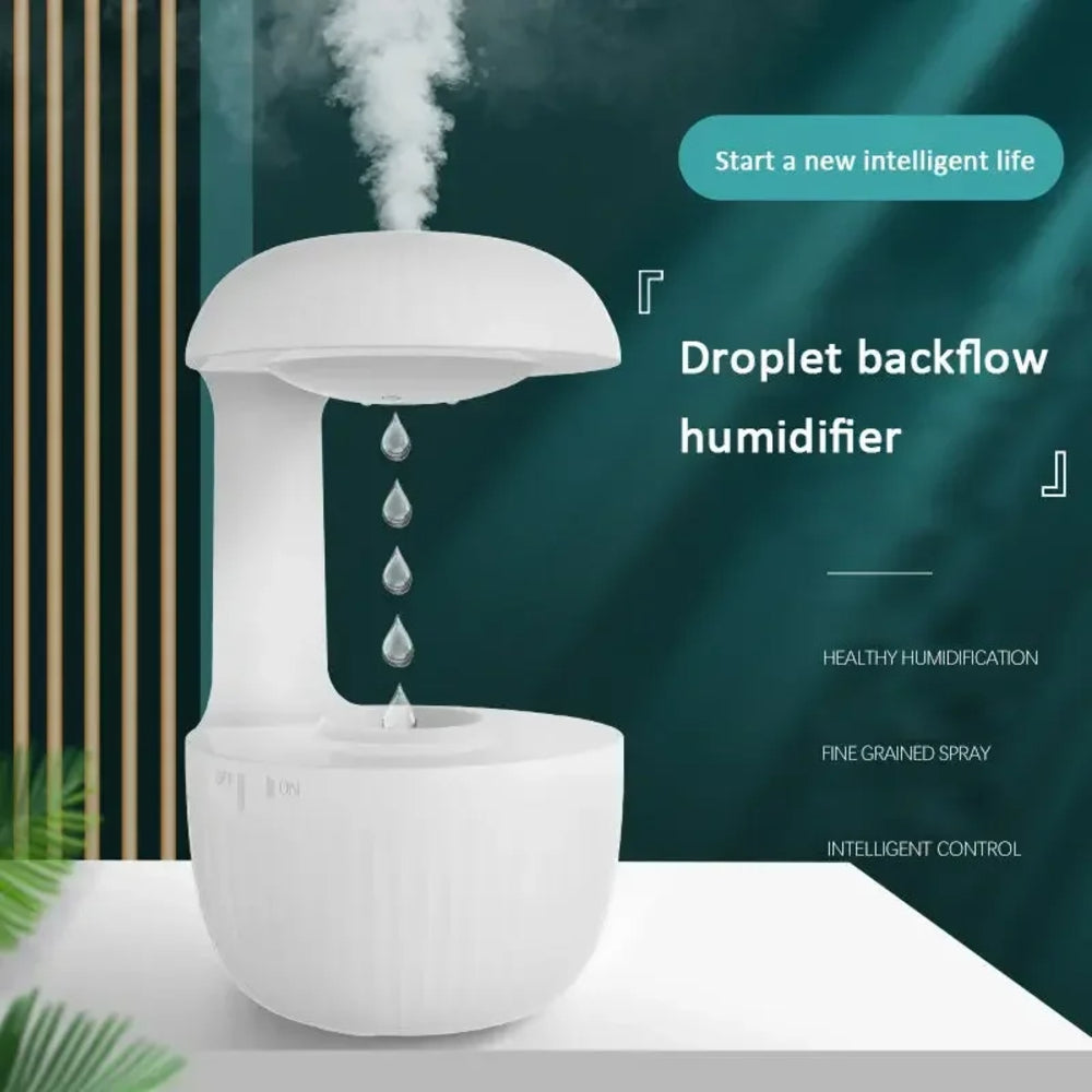 600ml Water Drop Humidifier Essential Oil Aromatherapy Diffuser Home Office Desktop Mute Ultrasonic Sprayer - V.I.P Digital Presence