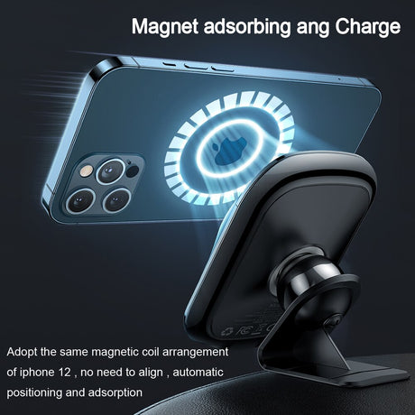 Mcdodo 15W Qi Magnetic Wireless Charger For iphone 12 13 11 Pro Max Wireless Charging Stand Car Phone Holder For Samsung Huawei - V.I.P Digital Presence