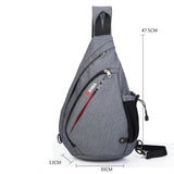 High Quality Men's Chest Bag Cotton And Linen Texture Messenger Triangle Bag Water Drop Bag Bicycle Chest Bag - V.I.P Digital Presence