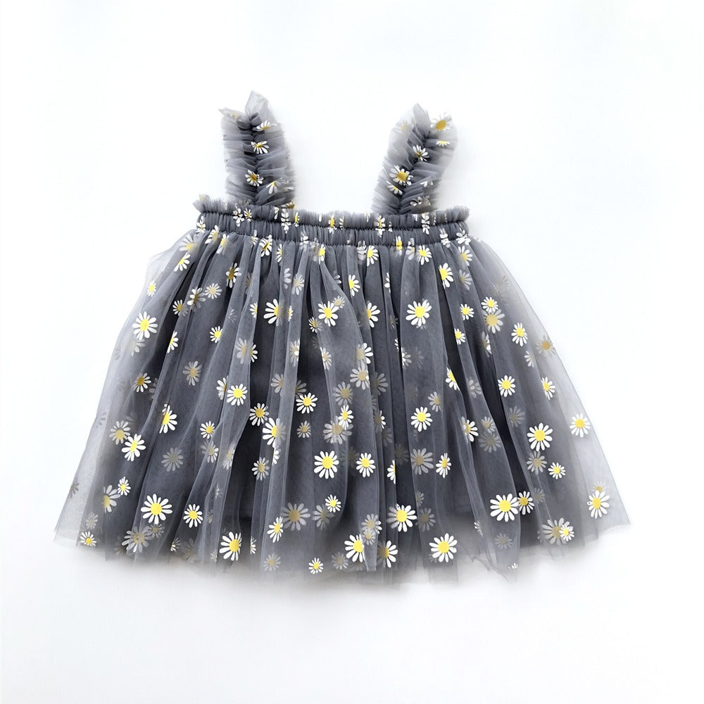 Girl embroidered mesh strapless fluffy princess dress - V.I.P Digital Presence