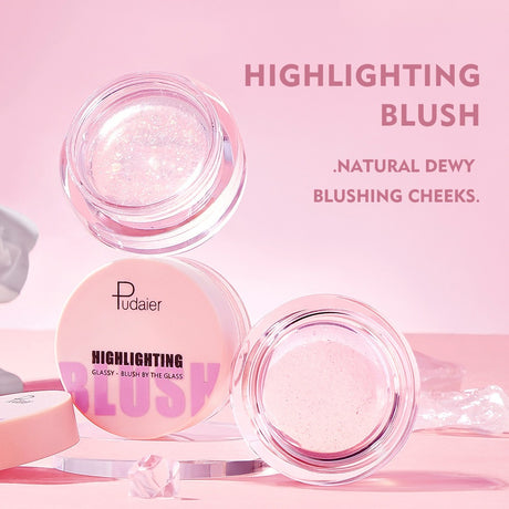 Pudaier temperature-changing blush transparent color-changing gel highlight blush cream natural nude makeup rouge blush - V.I.P Digital Presence