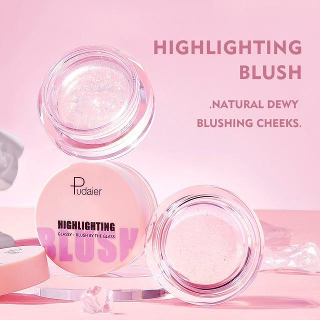 Pudaier temperature-changing blush transparent color-changing gel highlight blush cream natural nude makeup rouge blush - V.I.P Digital Presence