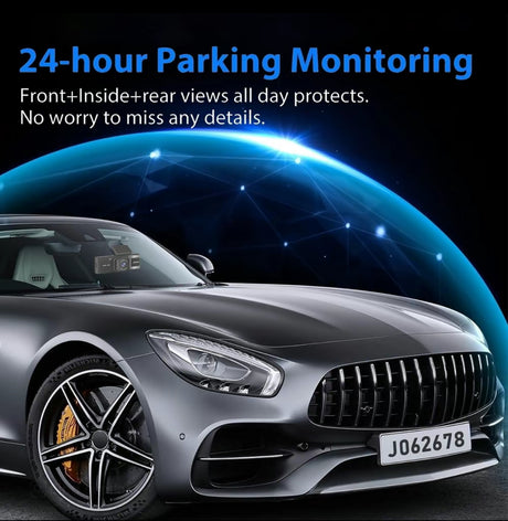 3-Camera Dash Cam – Front, Rear & Inside Car Recorder with WiFi & Night Vision - V.I.P Digital Presence