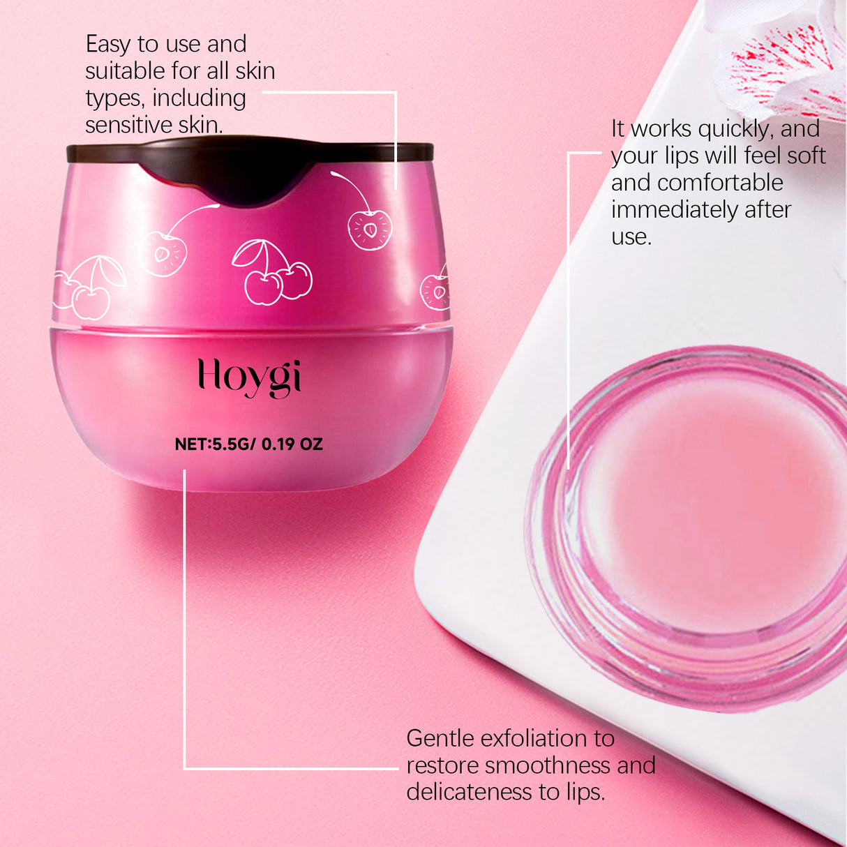 Cherry Lip Mask, Lip Repair, Anti-Cracking, Moisturizing And Fading Lip Lines Lip Care - V.I.P Digital Presence