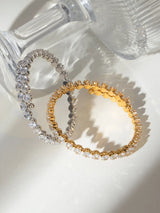 Stainless Steel Inlaid Zircon Bracelet - V.I.P Digital Presence