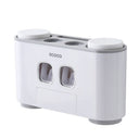 Toothbrush rack wall-mounted punch-free bathroom wall-mounted suction toothbrush set - V.I.P Digital Presence