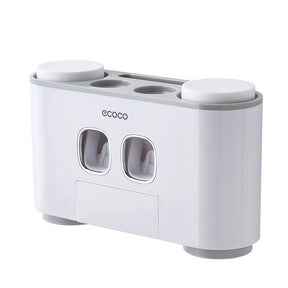 Toothbrush rack wall-mounted punch-free bathroom wall-mounted suction toothbrush set - V.I.P Digital Presence
