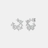 925 Sterling Silver Moissanite Lucky Clover Earrings - V.I.P Digital Presence