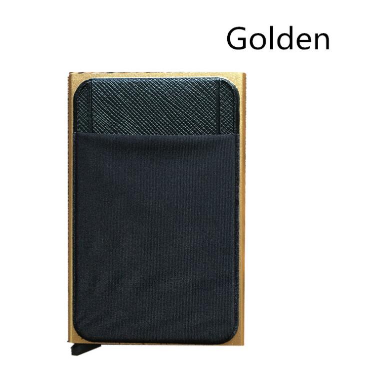 Business Men Credit Card Wallet Aluminum Cash ID Card Holder  Case Blocking Slim Metal Wallet Coin Purse Black - V.I.P Digital Presence