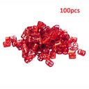100 Pcs/set 7 Colors Mixed Beads Adjustable Hair Braids Dreadlock Beads Adjustable Hair Braid Rings Cuff Clips Tubes Jewelry - V.I.P Digital Presence