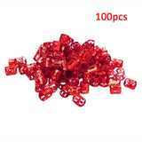 100 Pcs/set 7 Colors Mixed Beads Adjustable Hair Braids Dreadlock Beads Adjustable Hair Braid Rings Cuff Clips Tubes Jewelry - V.I.P Digital Presence