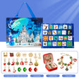 DIY creative children's bracelet jewelry 24-grid calendar Christmas holiday surprise blind box silver set - V.I.P Digital Presence