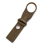 Mosquetón de nailon Molle para botella de agua, cinturón, mochila, gancho para colgar, hebilla para exteriores, herramienta de soporte