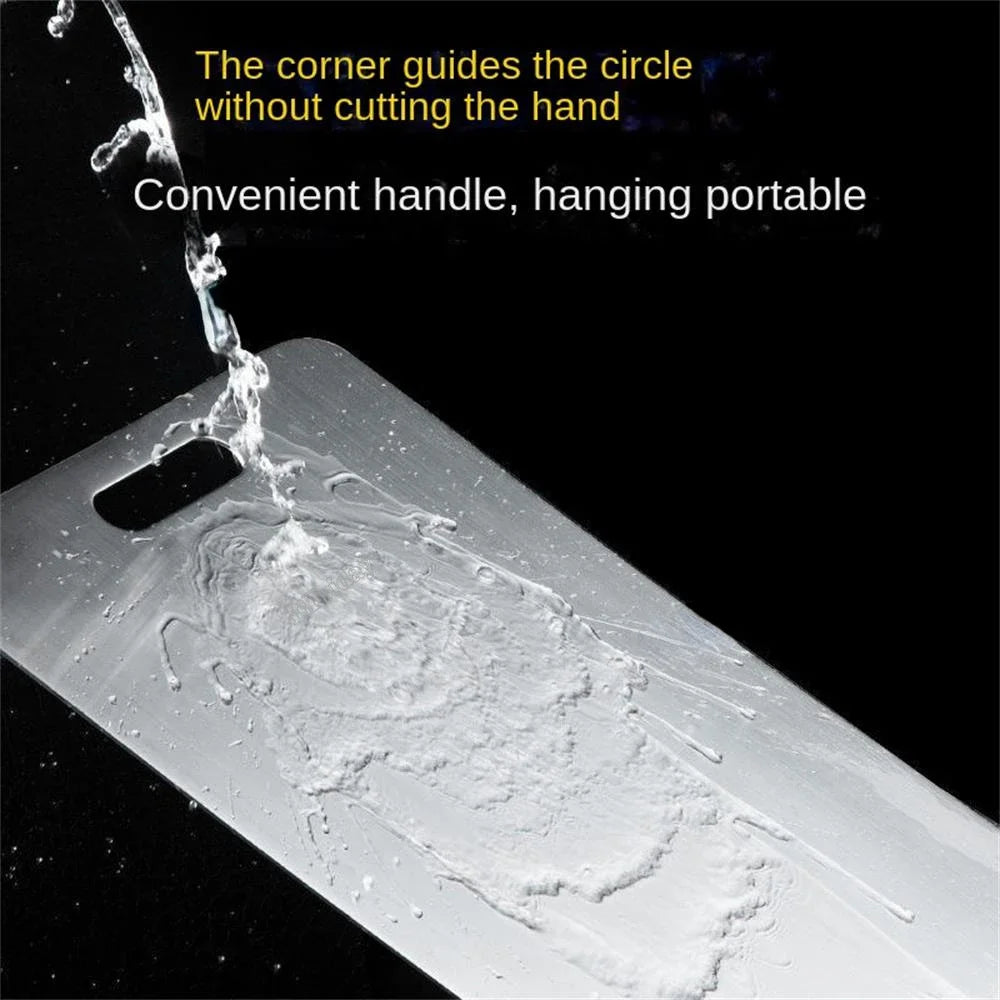 304 Stainless Steel Panel and Chopping Board Kitchen Household Thickened Double Sided Cutting Board Block Kneading Dough Board - V.I.P Digital Presence