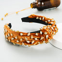 Exaggerated Fashion Hair Bands Female Corduroy Temperament Sweet Hair Ornaments Wide Side Knotted With Diamonds Headband - V.I.P Digital Presence