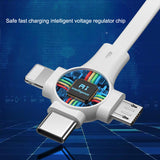 Mobile phone three in one data cable, retractable charging cable, one to three - V.I.P Digital Presence