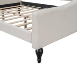 Full Size Upholstered Tufted Daybed Beige - V.I.P Digital Presence