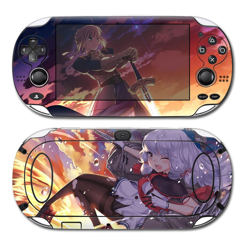 Pegatina PSV1000 de anime para PS Vita1000, pegatina de máquina a color de dibujos animados, película protectora mate para el cuerpo