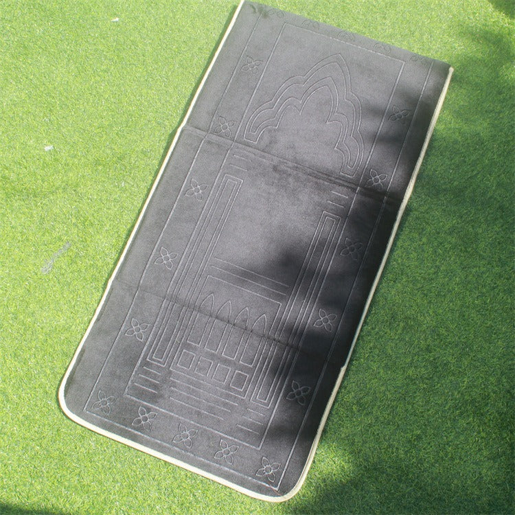 Flannel Fabric Portable Qibla Blanket Folding Worship Blanket Prayer Mat - V.I.P Digital Presence