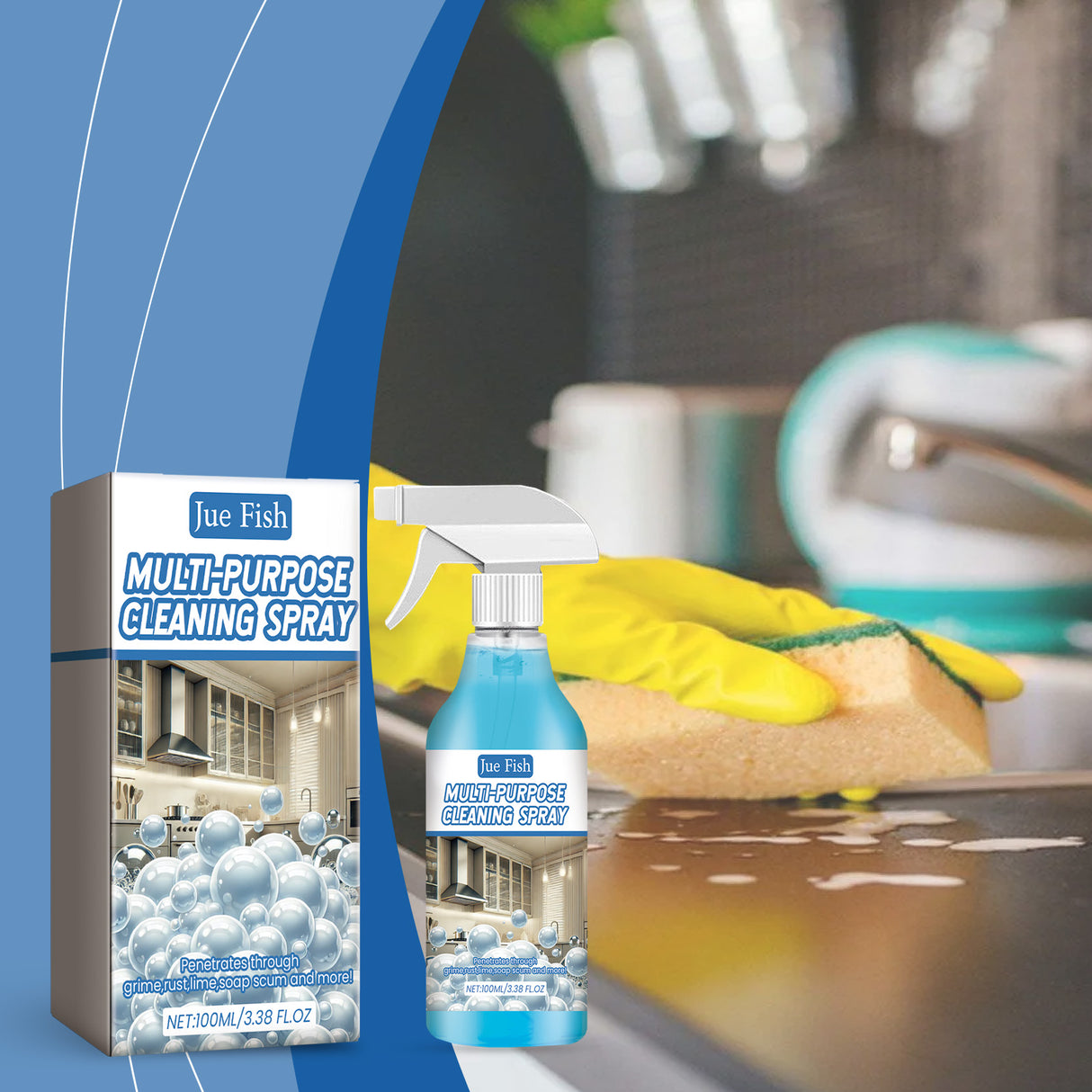 Kitchen Foam Cleaner Cooktop Decontaminate Oil Decontaminate Clean A Variety Of Surfaces To Remove Odors - V.I.P Digital Presence