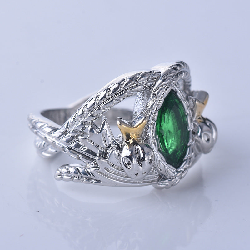 Plated with s925 Silver Mighty Ring, Aragon Ring, Barakh Ring, European and American Ins Two tone Ring - V.I.P Digital Presence
