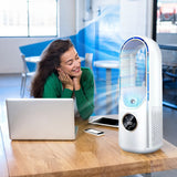 Six - speed timed silent AC cooling fan, new mini portable AC, USB air cooler, bladeless electric fan. - V.I.P Digital Presence
