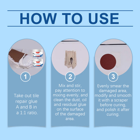 Tile Repair Glue, Living Room Bathroom Wall Tile Repair Leak Gap Waterproof Sealing Tile Repair Glue - V.I.P Digital Presence
