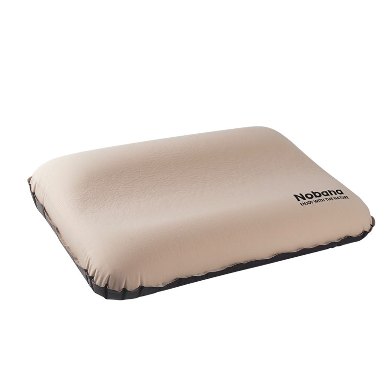 Outdoor 3D Sponge Pillow Automatic Inflatable Pillow Camping Tent Air Cushion Pillow Travel Portable Cervical Neck Pillow - V.I.P Digital Presence