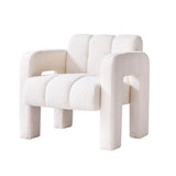 31.10" Wide Boucle Upholstered Accent Chair - V.I.P Digital Presence