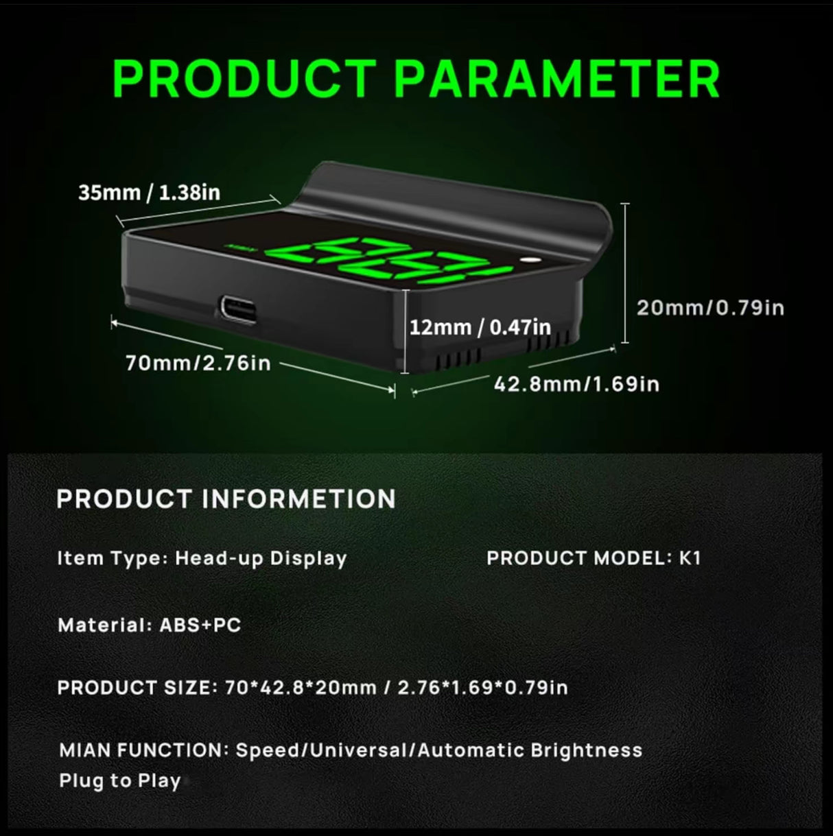 RoadView Speedometer